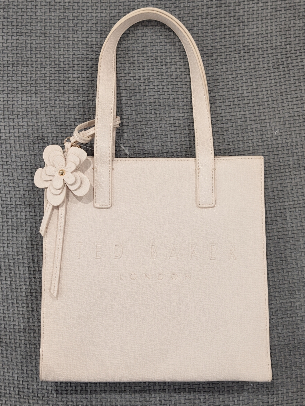 Ted Baker Cream Floral Charm Tote Bag